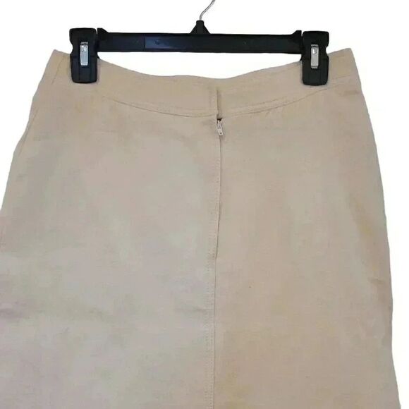 Louis Feraud Vintage Cabale Cachet Desert Springs Women's Ivory Wool Lined Penci - Picture 5 of 15